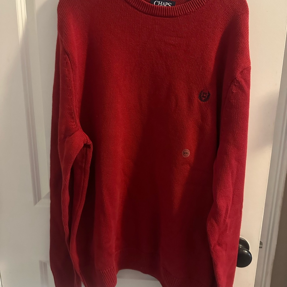 Chaps Red Sweater - Picture 2 of 2